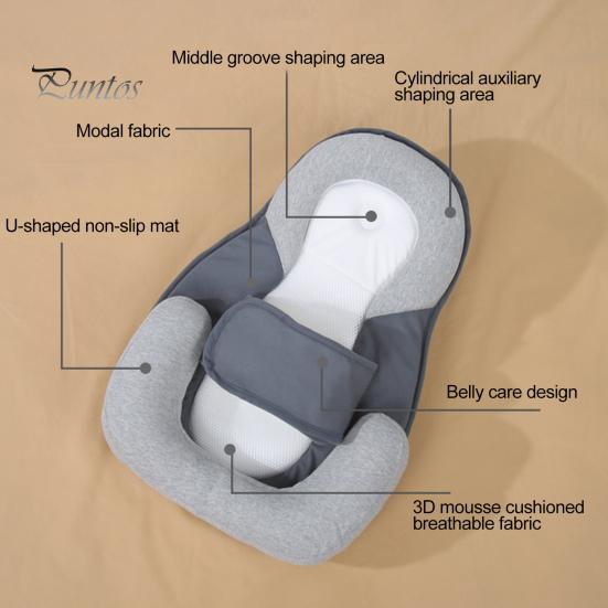 Anti-Reflux Baby Nest Pillow – Inclined for Better Sleep